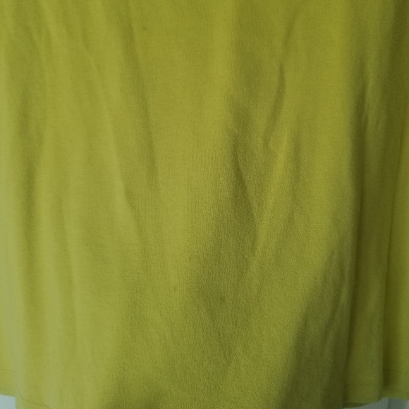 Talbots Boatneck Top Lime Green Small Square Wide - Picture 3 of 5